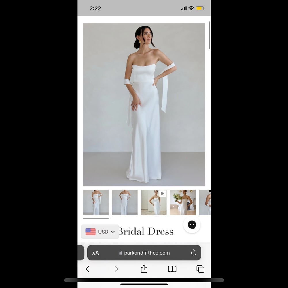 Park and fifth co Brodie Bridal Dress XS altered to XXS